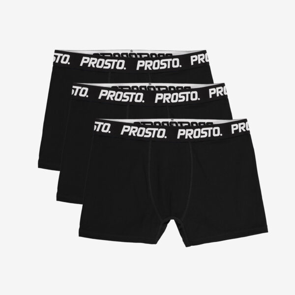 PROSTO. KLASYK BOKSERKI 3-PACK BOXERS CZARNE