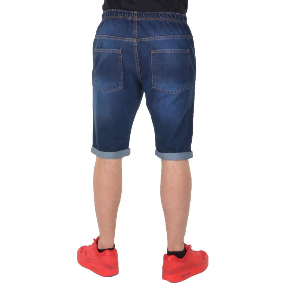 STOPROCENT SPODENKI JEANS SKULL GRANATOWE