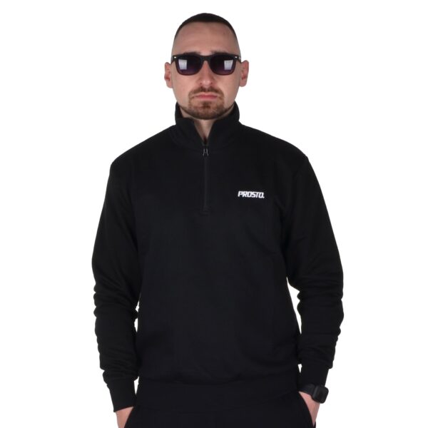 PROSTO. KLASYK BLUZA BEZ KAPTURA HALF ZIP RAZZLE CZARNA