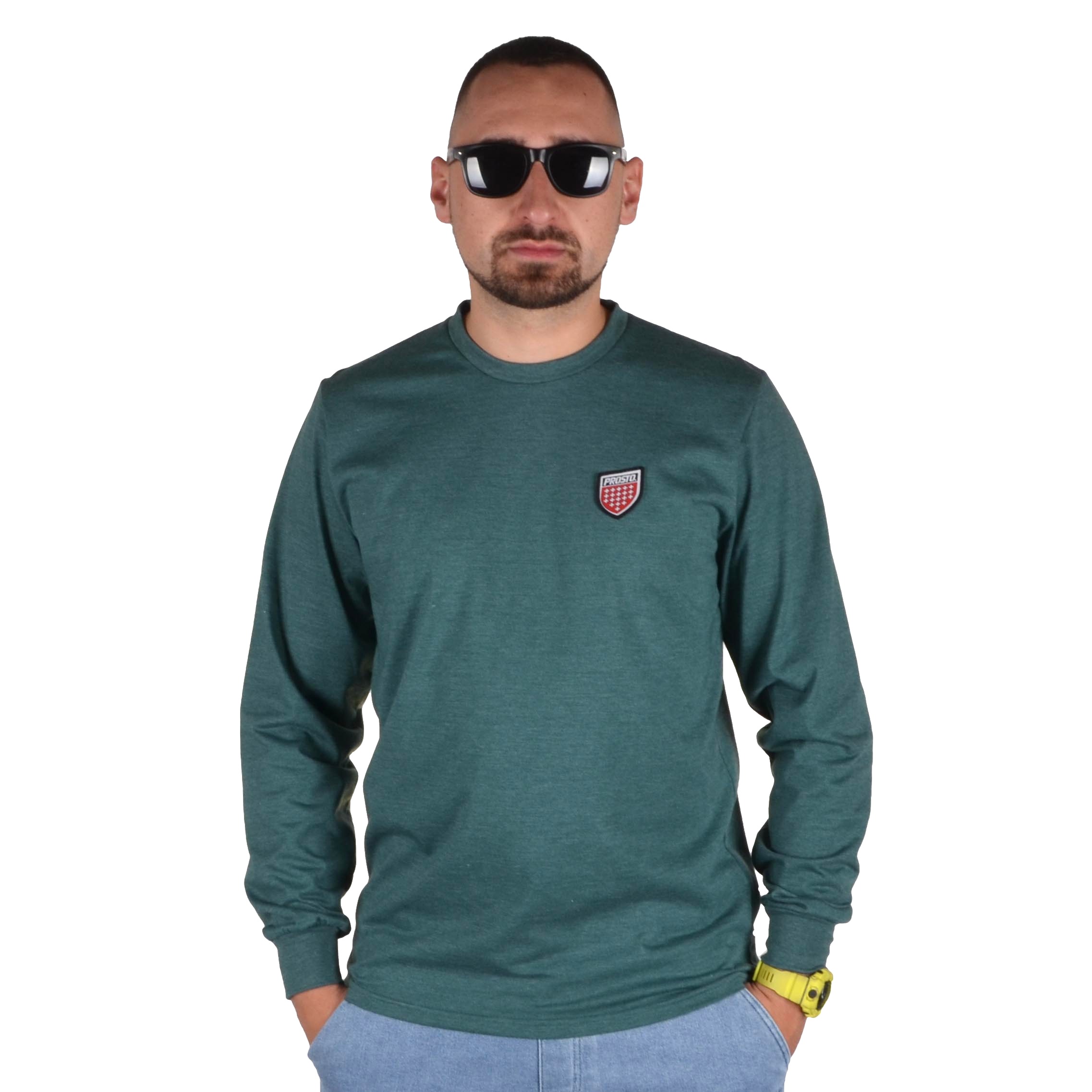 PROSTO. KLASYK LONGSLEEVE TRIZ ZIELONY