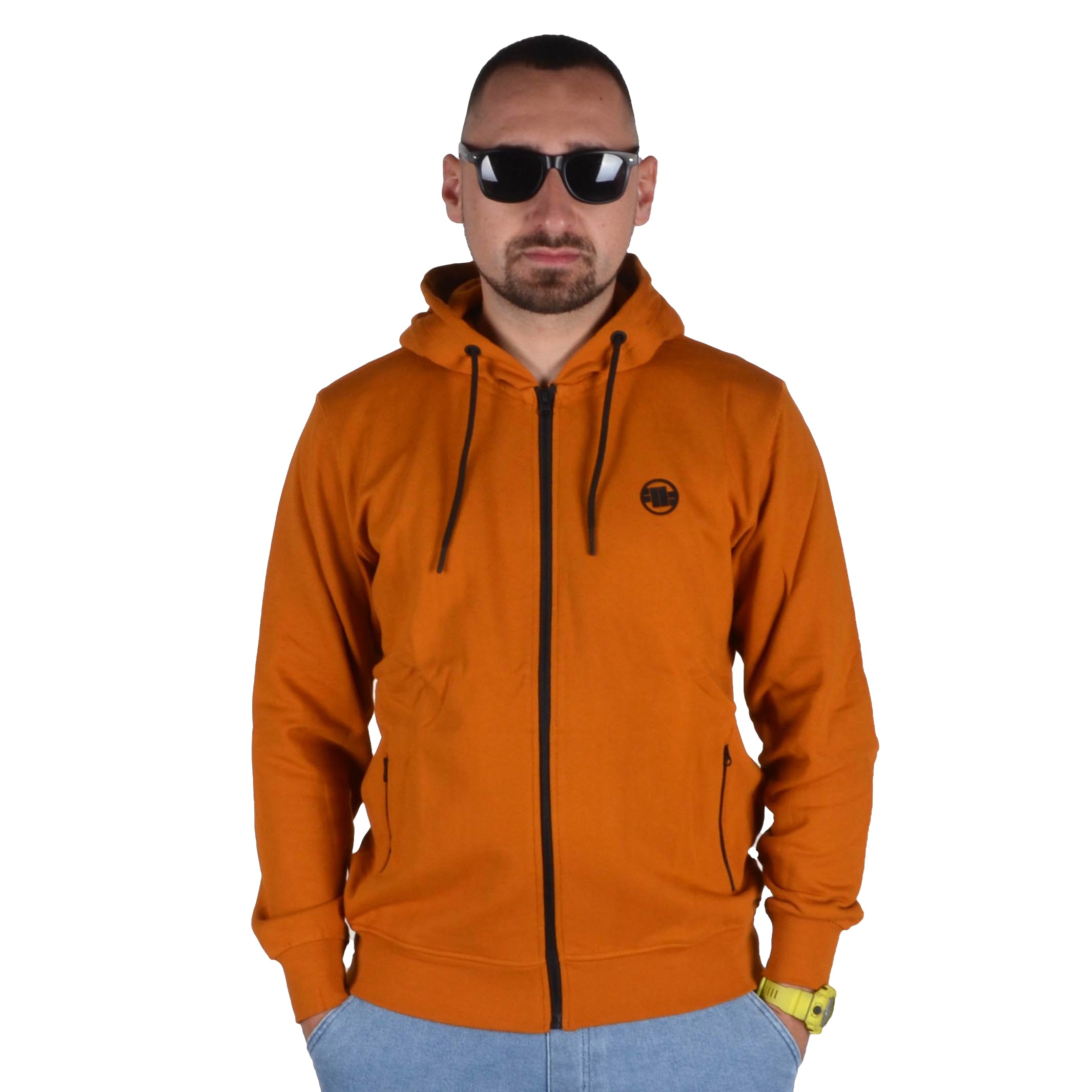 PIT BULL WEST COAST BLUZA Z KAPTUREM ZIP TERRY SMALL LOGO MIODOWA