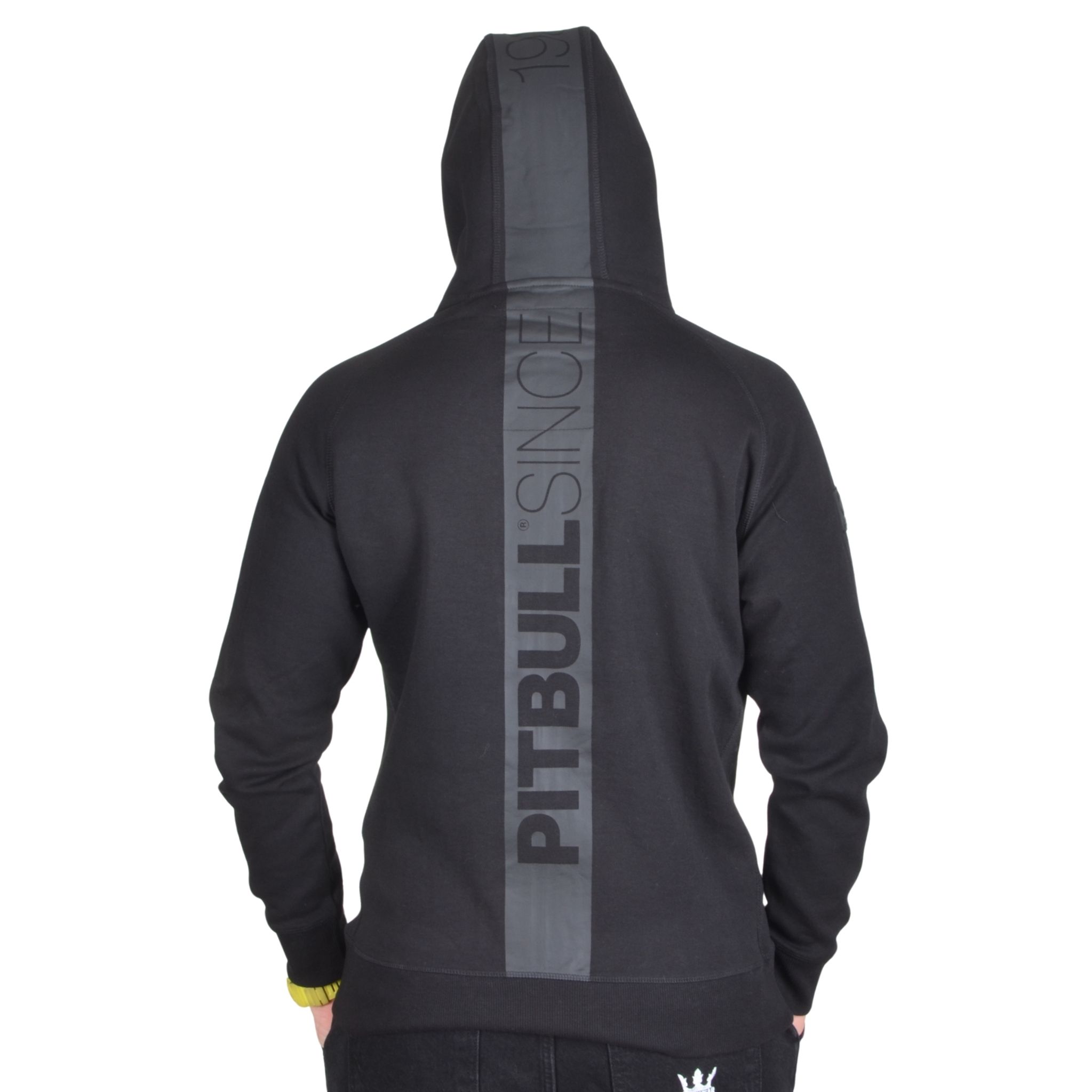 PIT BULL WEST COAST BLUZA Z KAPTUREM ZIP HERMES CZARNA