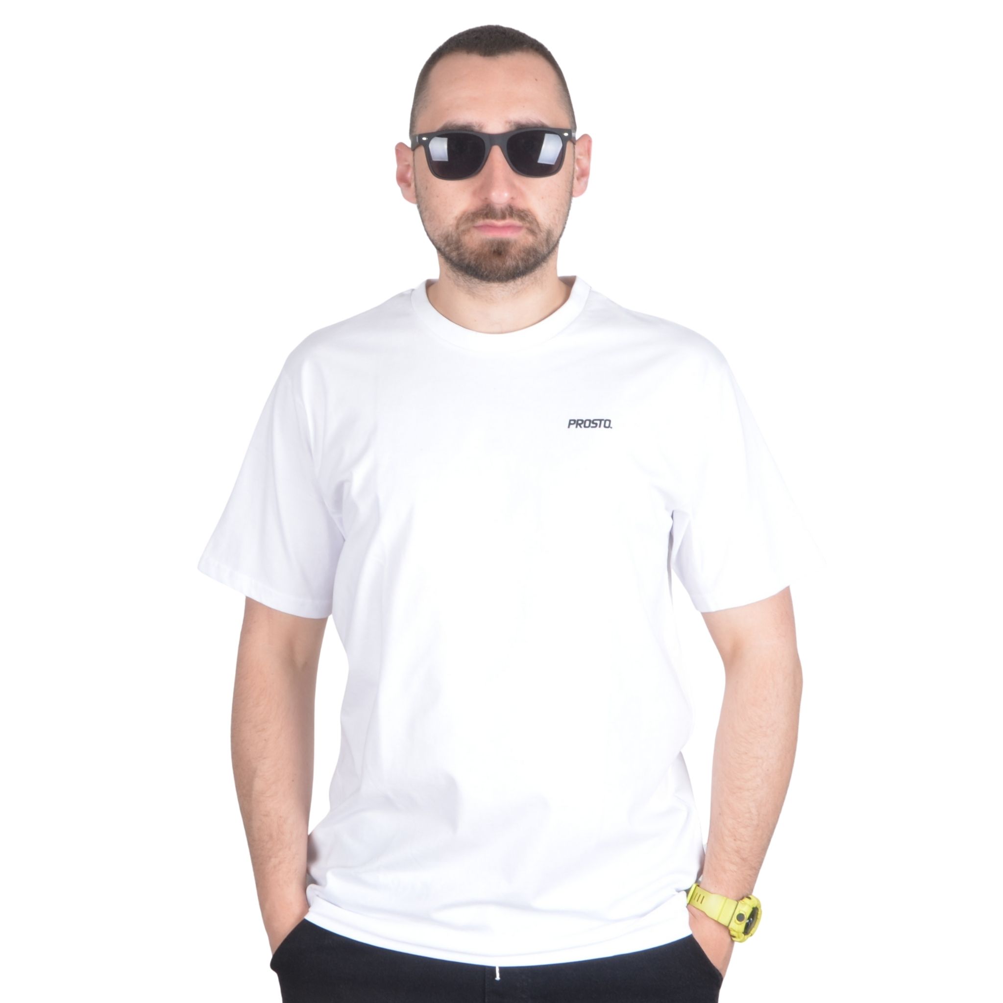 PROSTO. KLASYK KOSZULKA T-SHIRT BASE BIAŁA