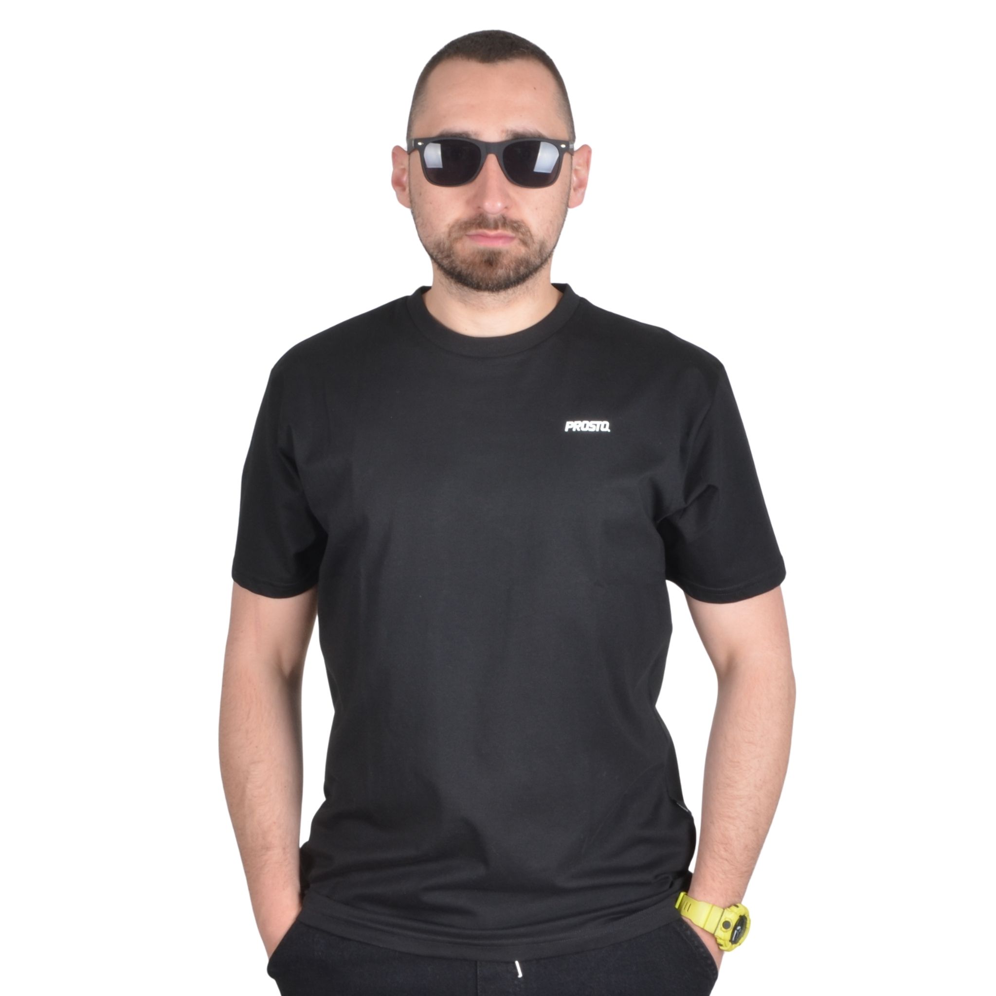 PROSTO. KLASYK KOSZULKA T-SHIRT BASE CZARNA
