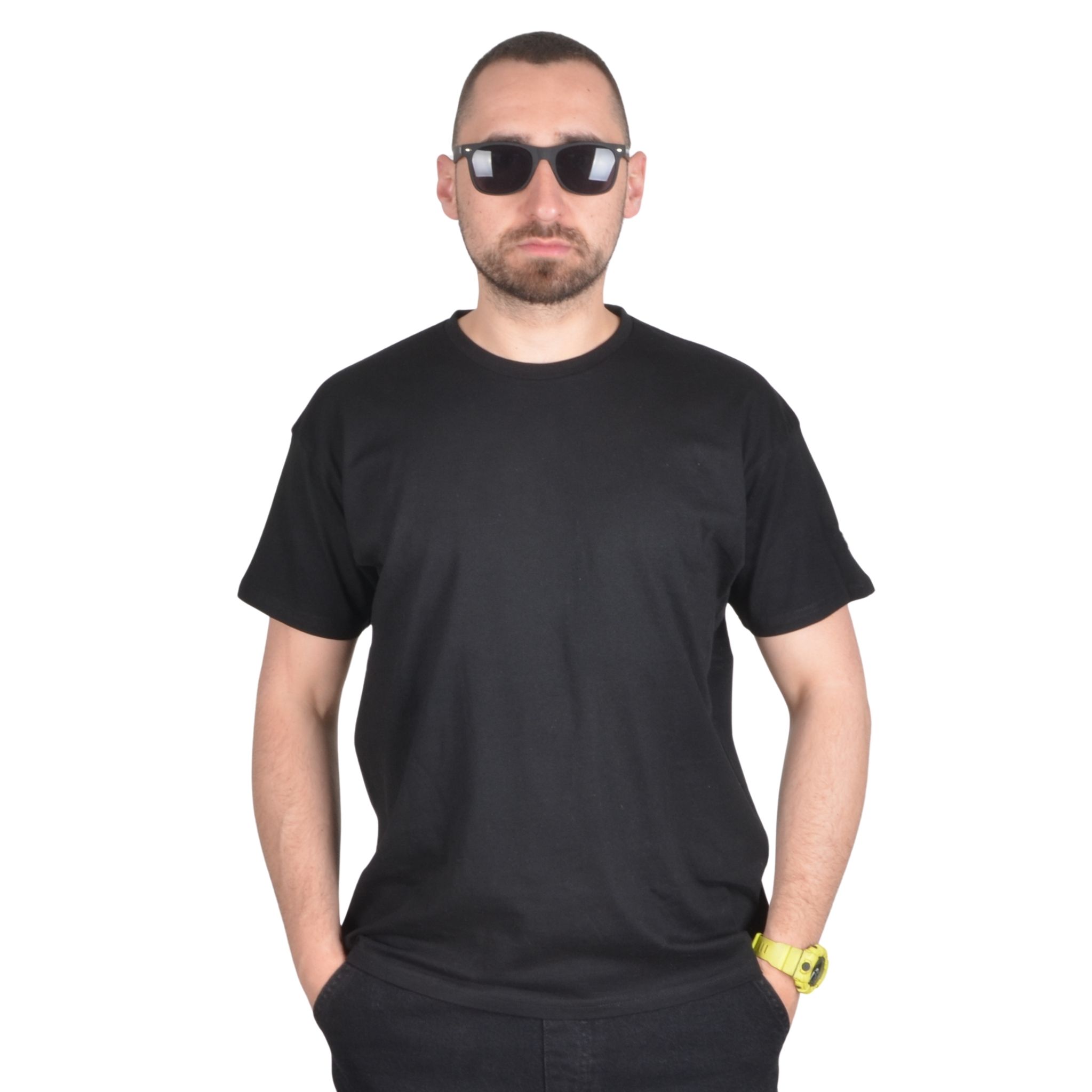 PATRIOTIC KOSZULKA T-SHIRT CLS APP SLEEVE CZARNA