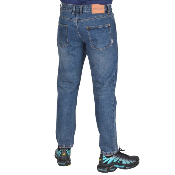 PROSTO. KLASYK SPODNIE JEANS TAPERED TRAS NIEBIESKIE