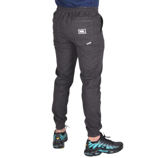 NEW BAD LINE SPODNIE JOGGER MATERIAŁOWE ICON GRAFITOWE