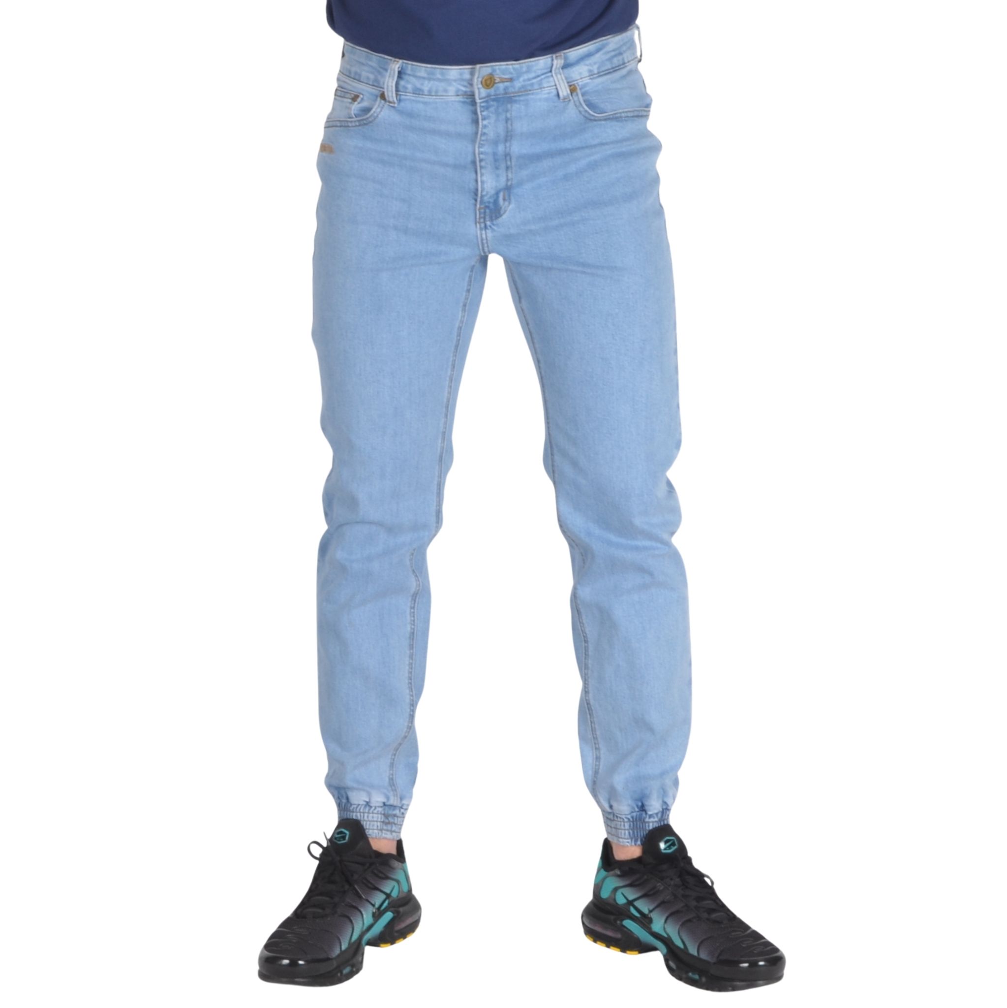 PROSTO. KLASYK SPODNIE JEANS JOGGER KRIX JASNE NIEBIESKIE