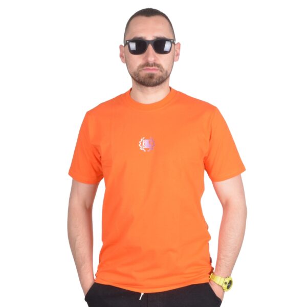 DIIL KOSZULKA KLASYK T-SHIRT ABSTRACT POMARAŃCZOWA