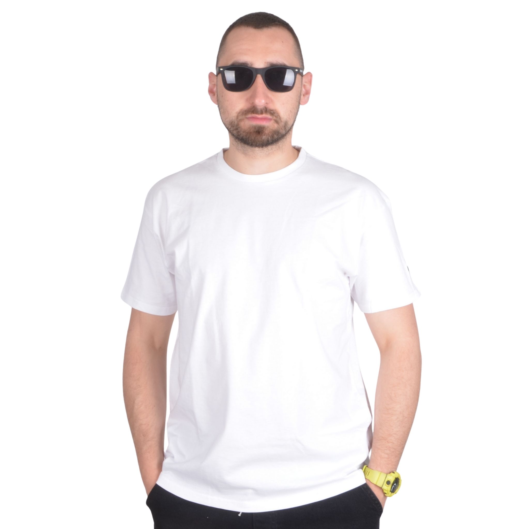 PATRIOTIC KOSZULKA T-SHIRT CLS APP SLEEVE BIAŁA