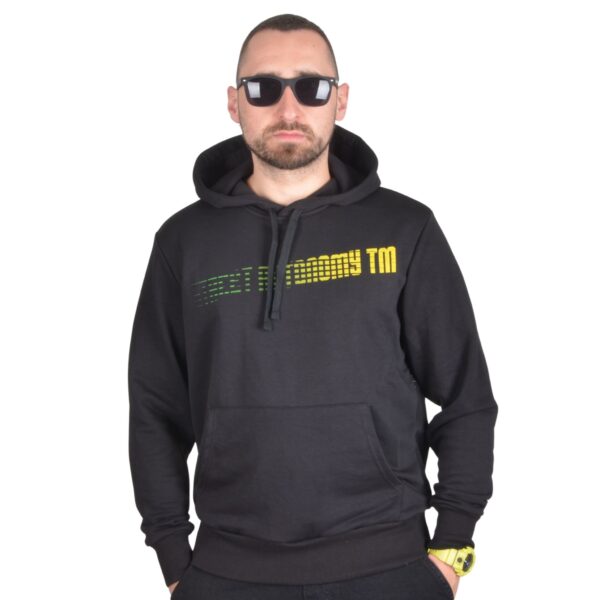 STREET AUTONOMY BLUZA Z KAPTUREM BACKTEAM 2025 CZARNA ZIELONA