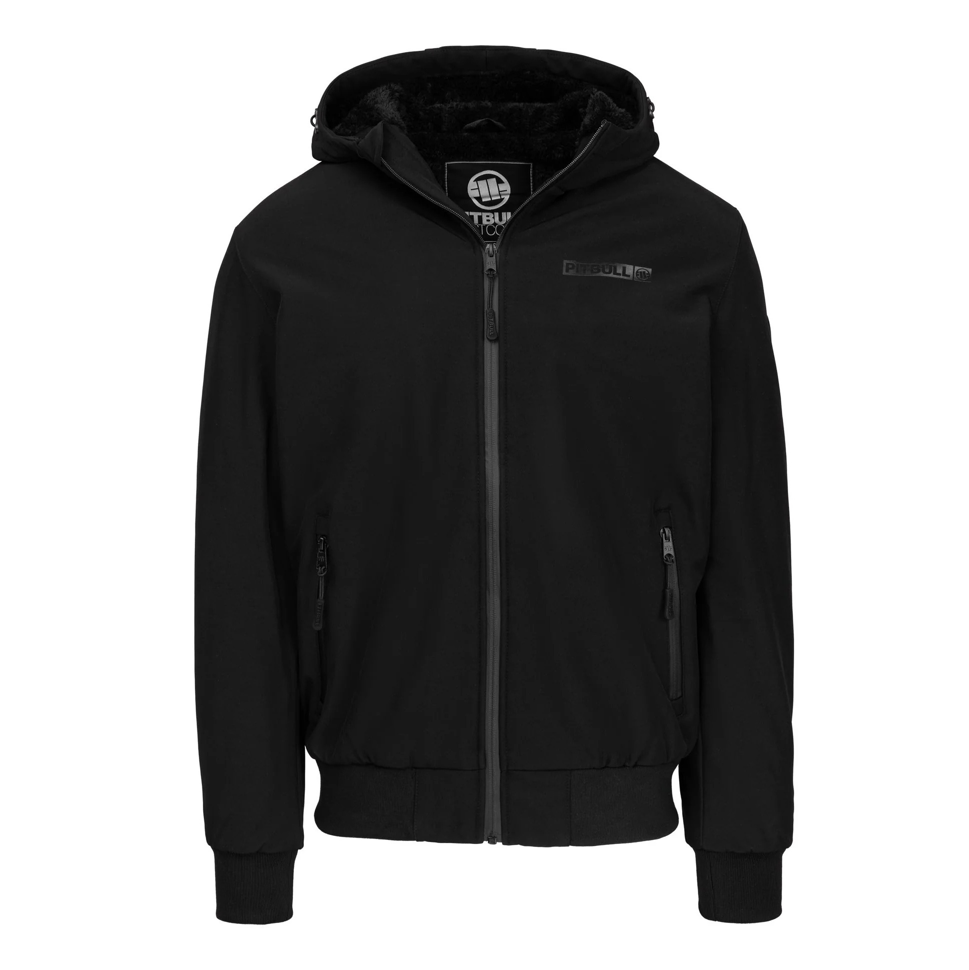 PITBULL WEST COAST KURTKA ZIMOWA SOFTSHELL Z KAPTUREM MIDWAY CZARNA