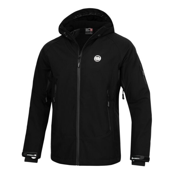PITBULL WEST COAST KURTKA ZIMOWA SOFTSHELL Z KAPTUREM ROCKFISH CZARNA