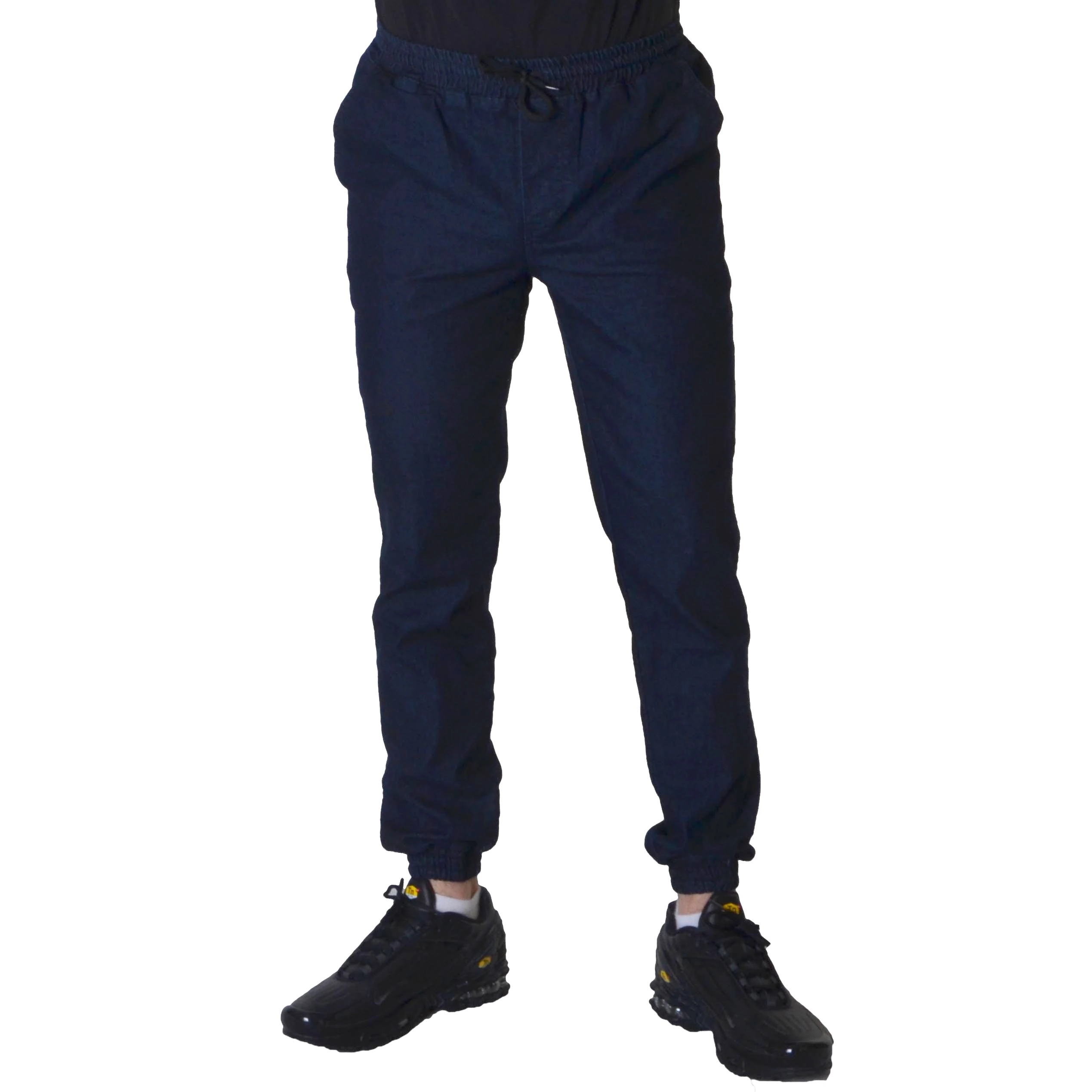 JIGGA WEAR SPODNIE JOGGER JEANS CROWN GRANATOWE