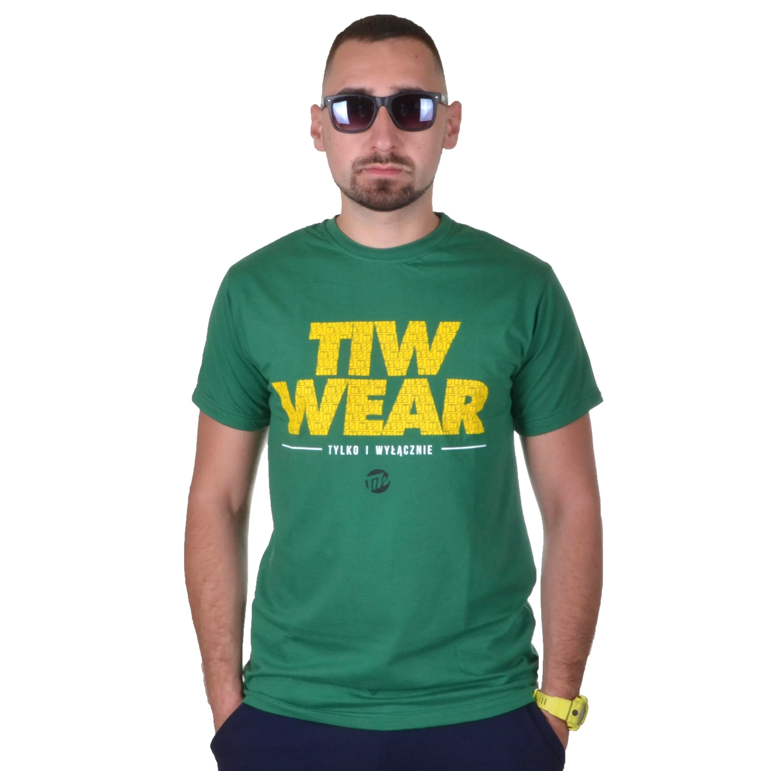 TIW TYLKO I WYŁĄCZNIE KOSZULKA TIW WEAR ZIELONA