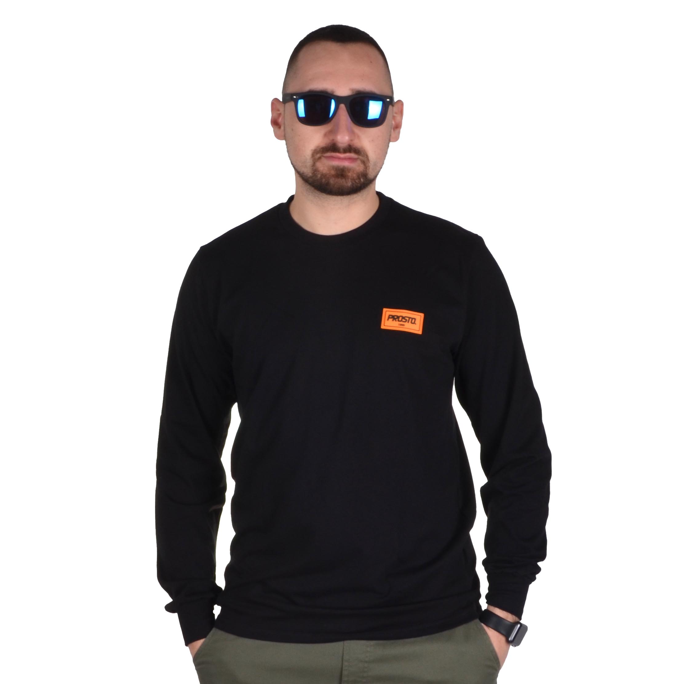 PROSTO. KLASYK LONGSLEEVE SHEDON CZARNY