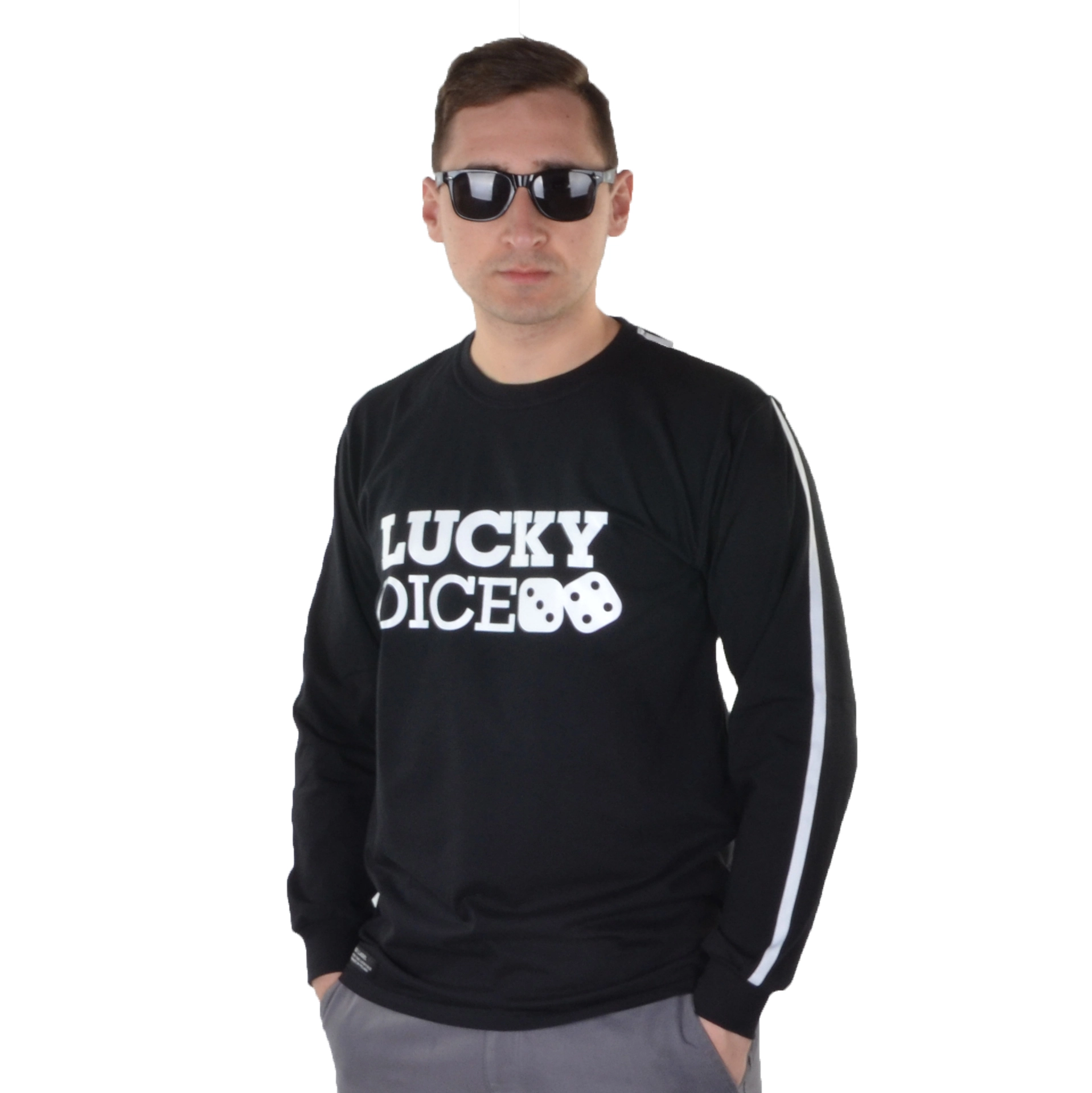 LUCKY DICE LONGSLEEVE CLASSIC PJP CZARNY