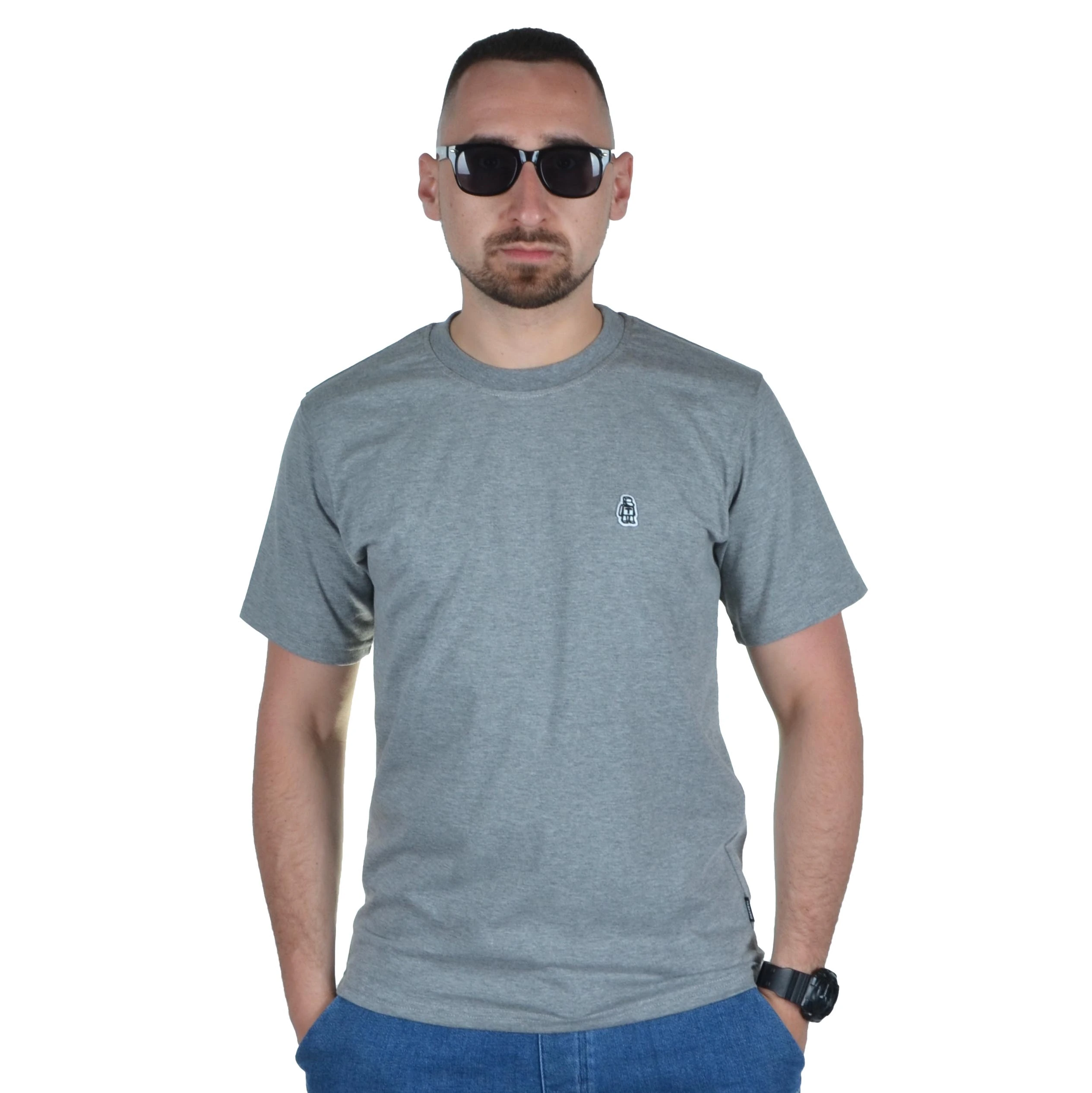 TABASKO KOSZULKA MONOCHROM MINI LOGO SZARA