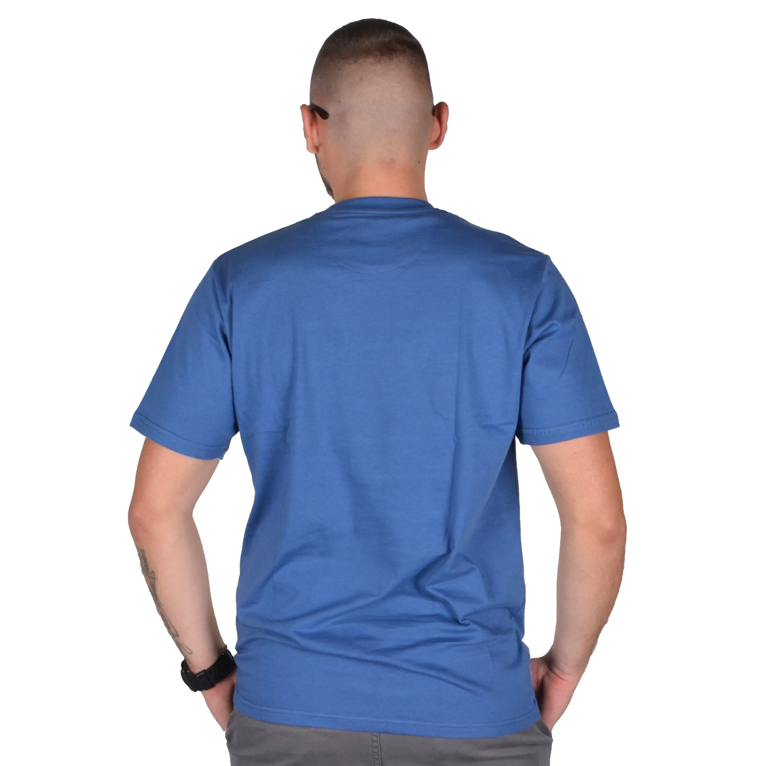 PROSTO. KLASYK KOSZULKA T-SHIRT COLTRO NIEBIESKA