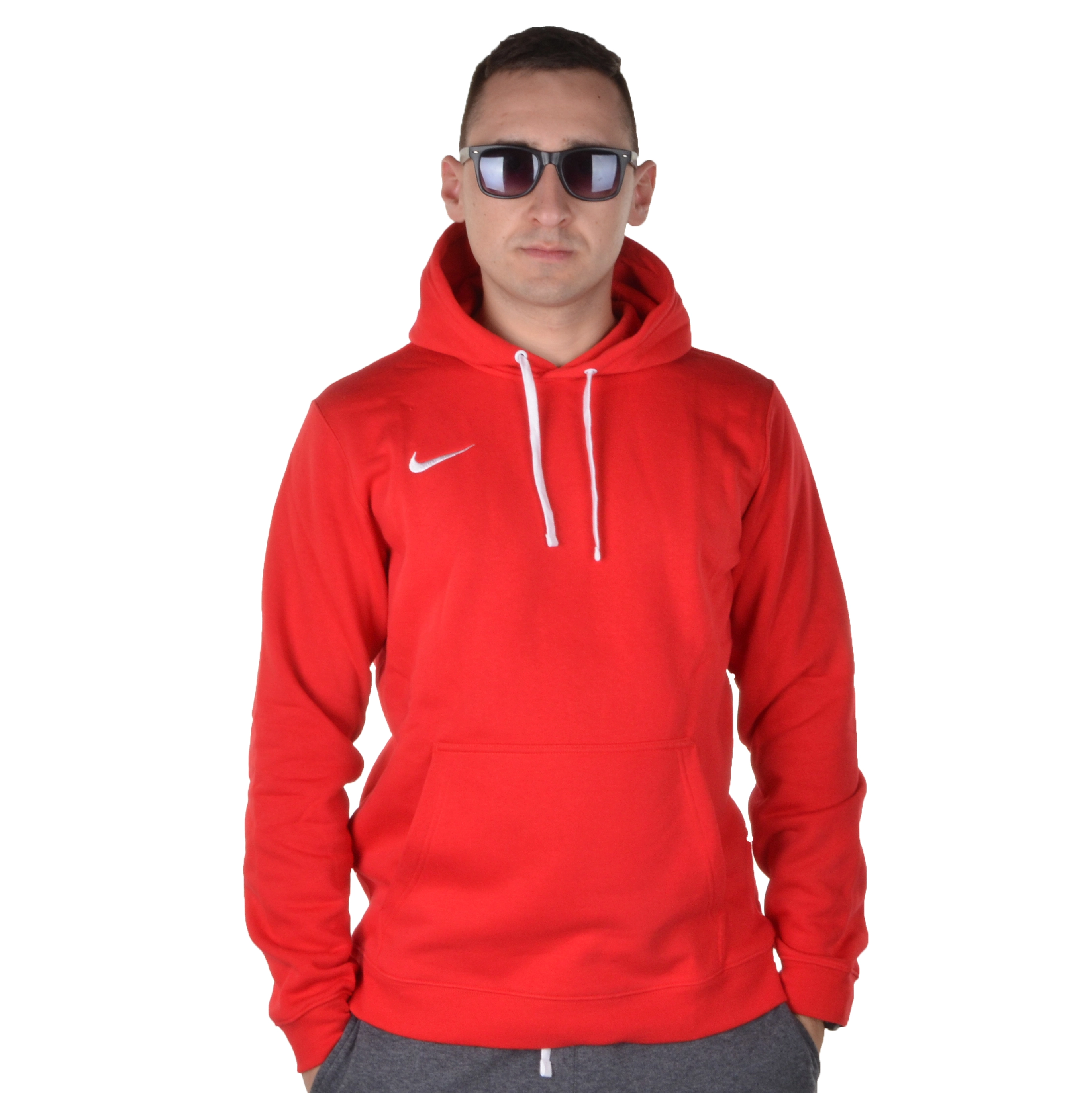NIKE BLUZA Z KAPTUREM TEAM CLUB CZERWONA