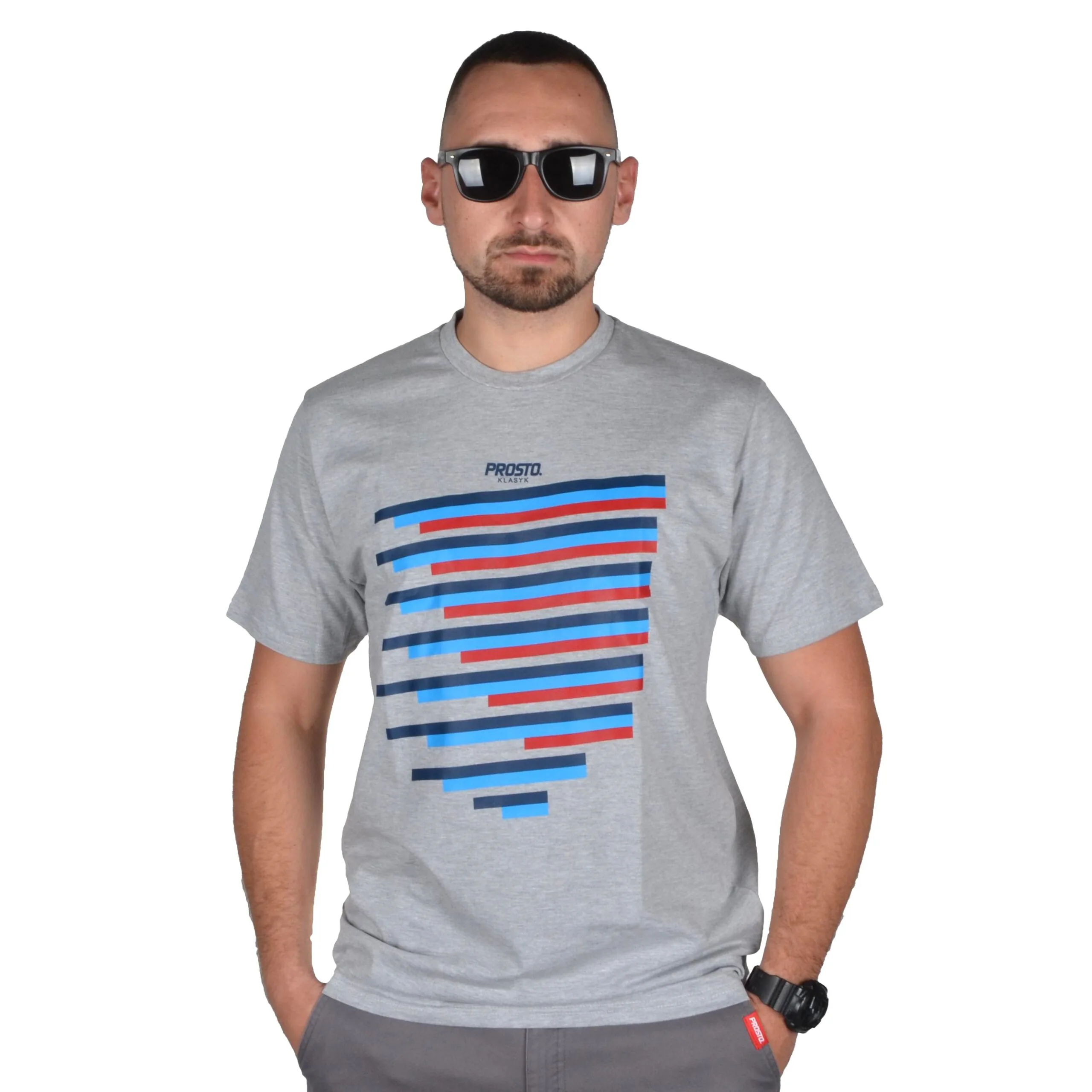 PROSTO. KLASYK KOSZULKA T-SHIRT COLTRO SZARA