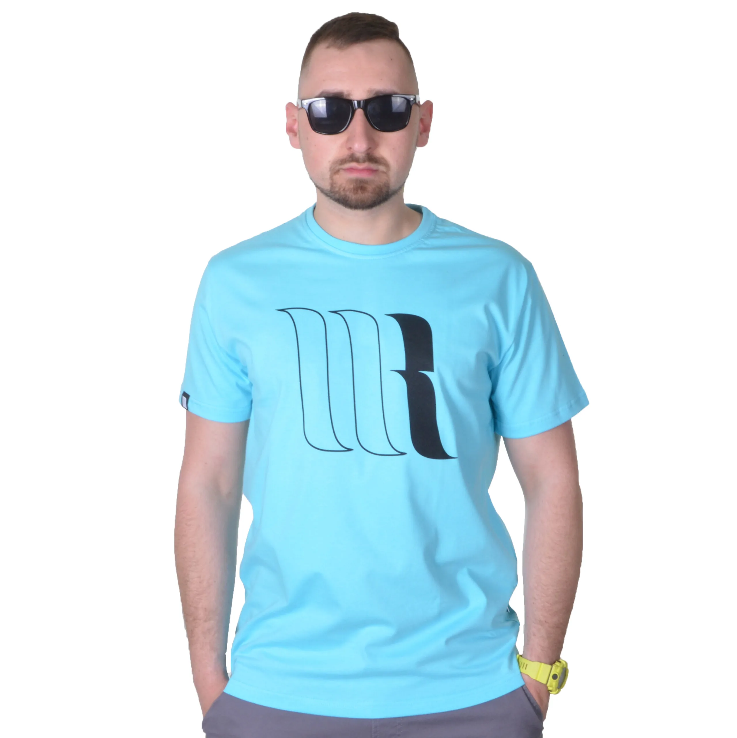 360 STOPNI KOSZULKA MR CLASSIC BŁĘKITNA