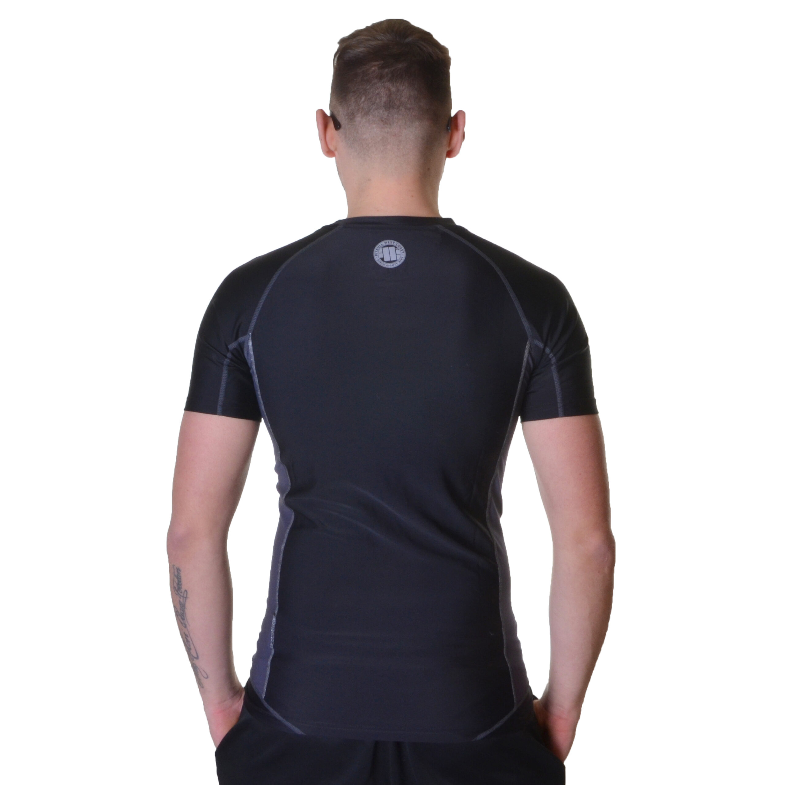 PIT BULL WEST COAST RASHGUARD COMPRESSION PRO PLUS CZARNY