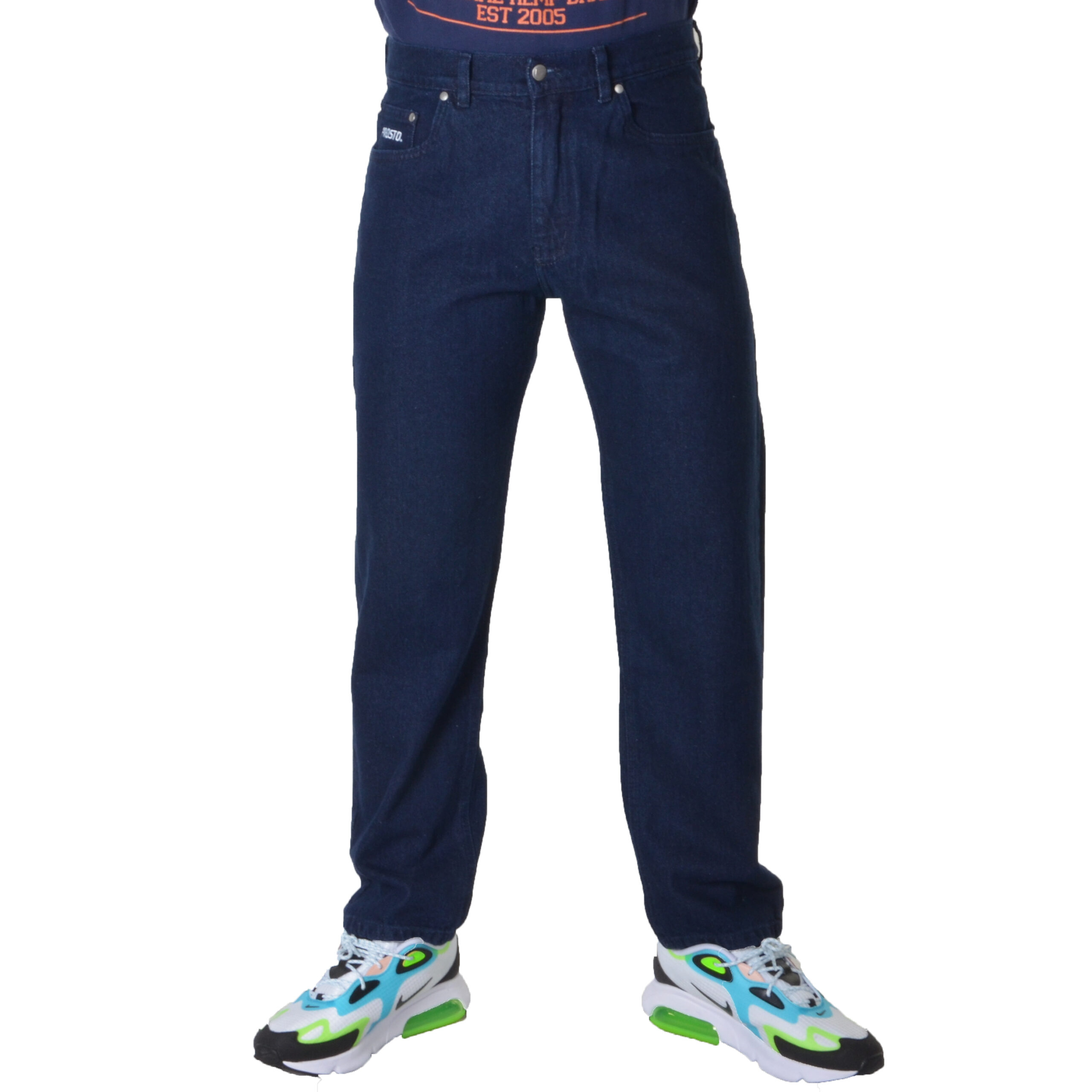 PROSTO. KLASYK SPODNIE FLAVOUR JEANS GRANATOWE