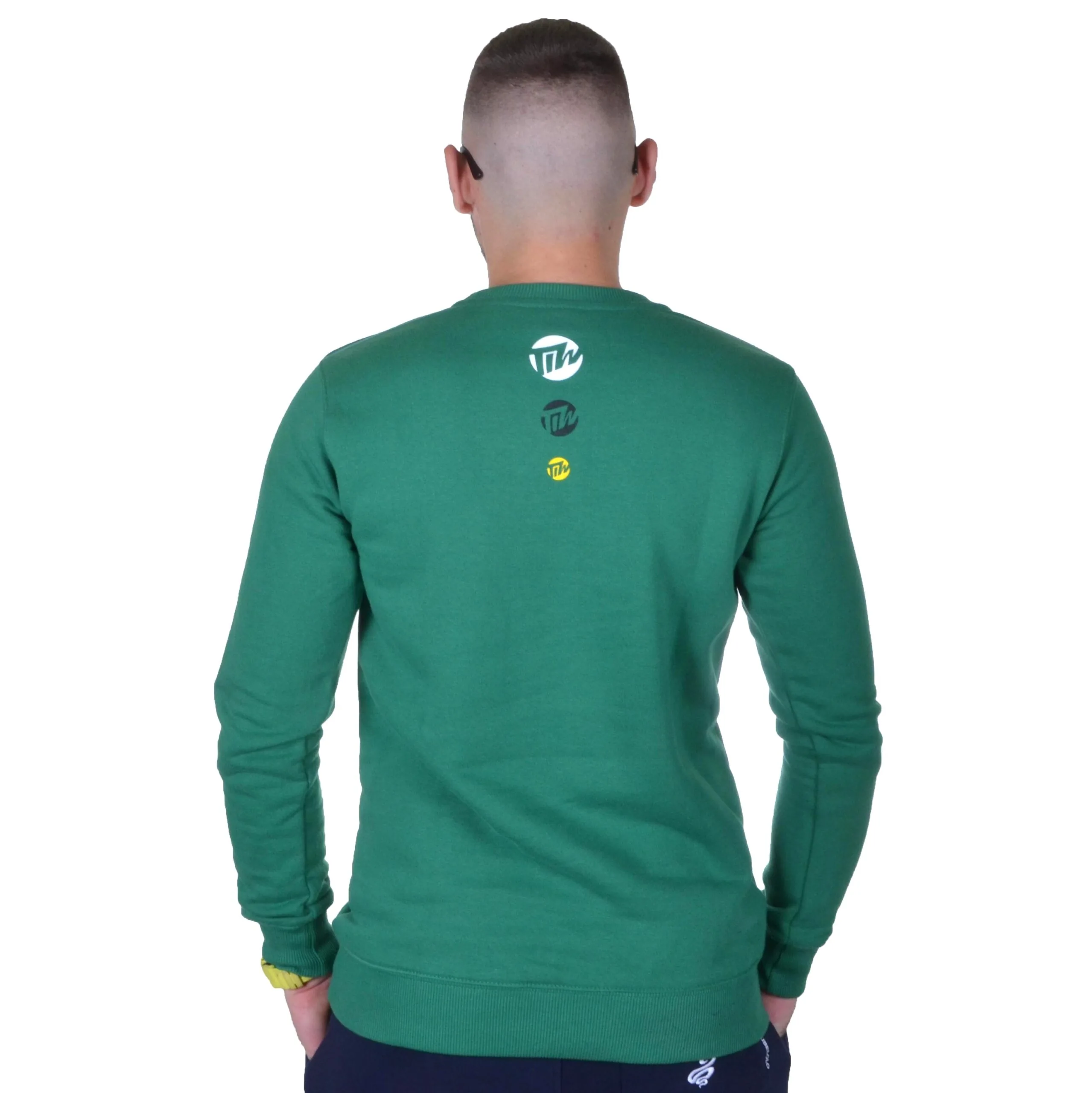 TIW TYLKO I WYŁĄCZNIE BLUZA BEZ KAPTURA STRIPE ZIELONA