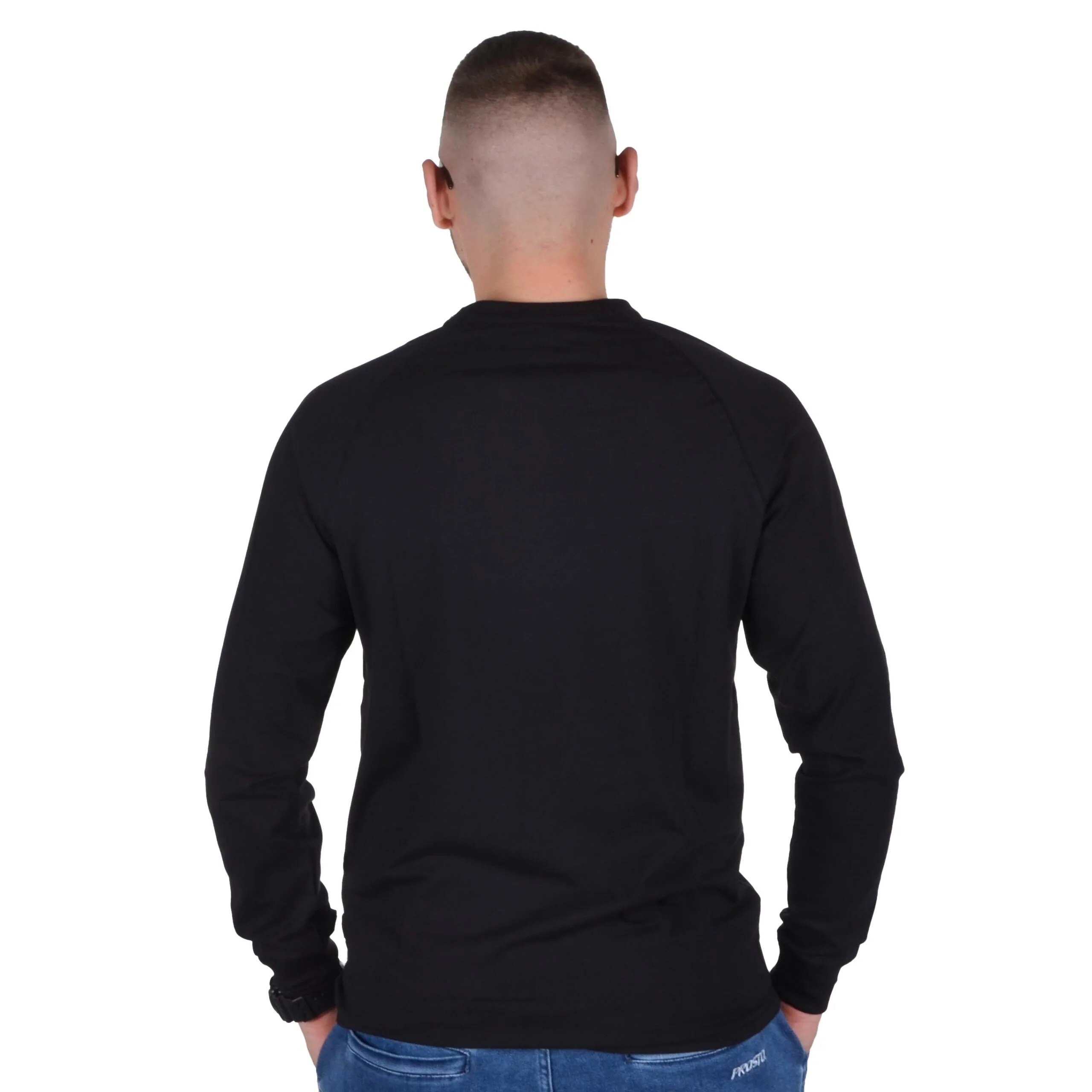 PIT BULL WEST COAST LONGSLEEVE SMALL LOGO SPANDEX CZARNY