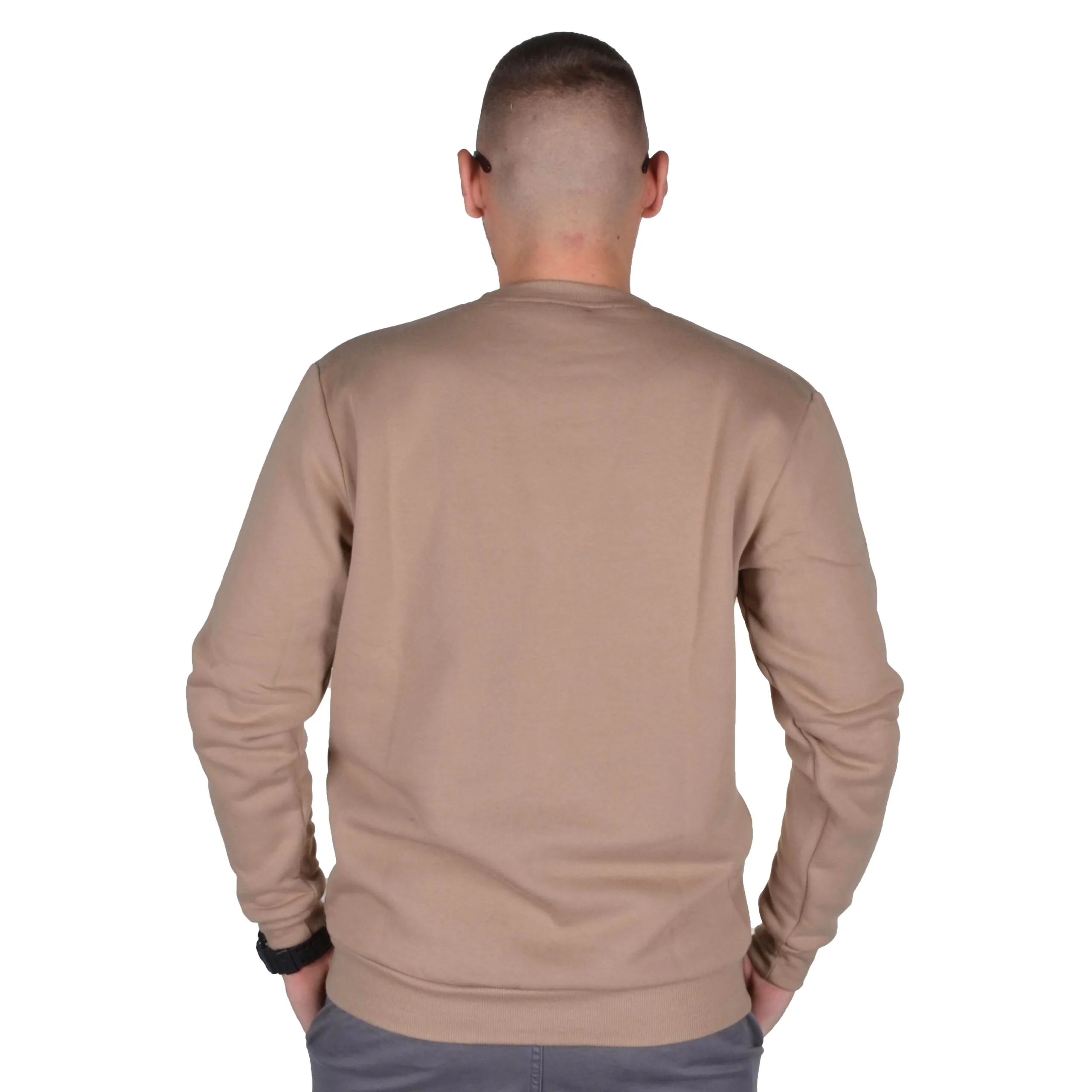 PATRIOTIC BLUZA BEZ KAPTURA CLS QUBE APP BEŻOWA