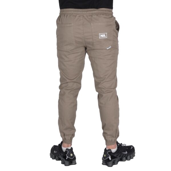 NEW BAD LINE SPODNIE JOGGER MATERIAŁOWE CHINO ICON BEŻOWE