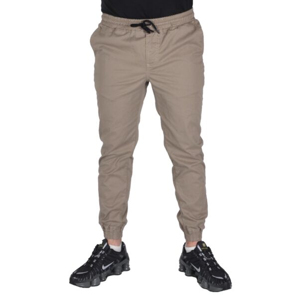 NEW BAD LINE SPODNIE JOGGER MATERIAŁOWE CHINO ICON BEŻOWE