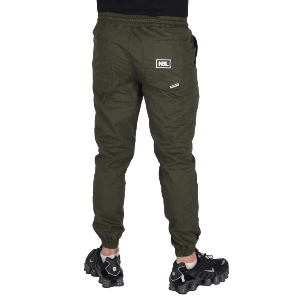 NEW BAD LINE SPODNIE JOGGER MATERIAŁOWE CHINO ICON OLIWKOWE