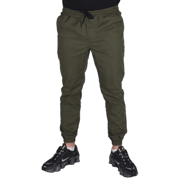 NEW BAD LINE SPODNIE JOGGER MATERIAŁOWE CHINO ICON OLIWKOWE