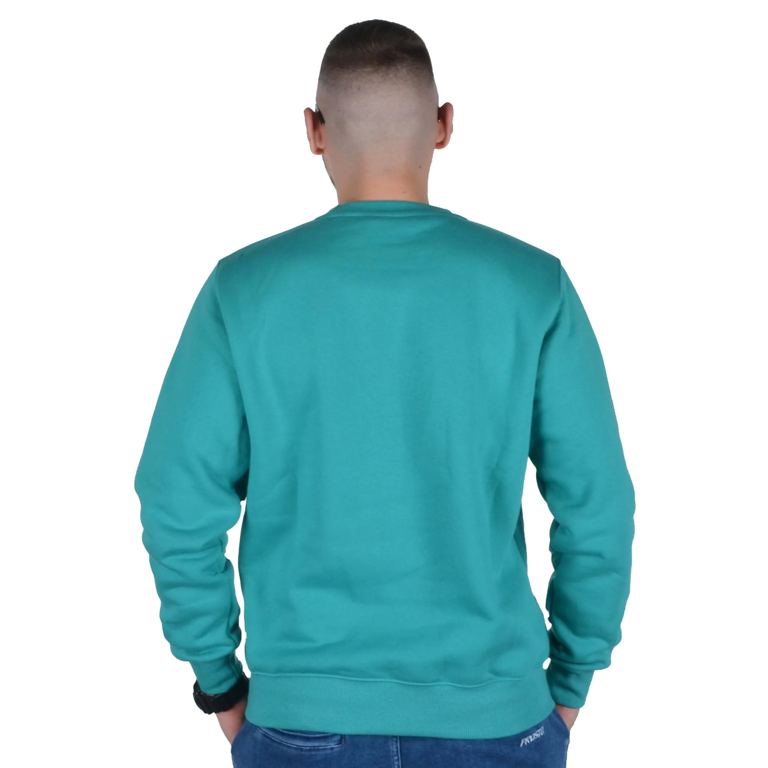 TABASKO BLUZA BEZ KAPTURA MINI LOGO TURKUSOWA