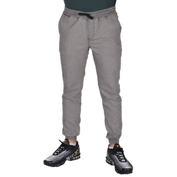 JIGGA WEAR SPODNIE JOGGER JEANS CROWN SZARE