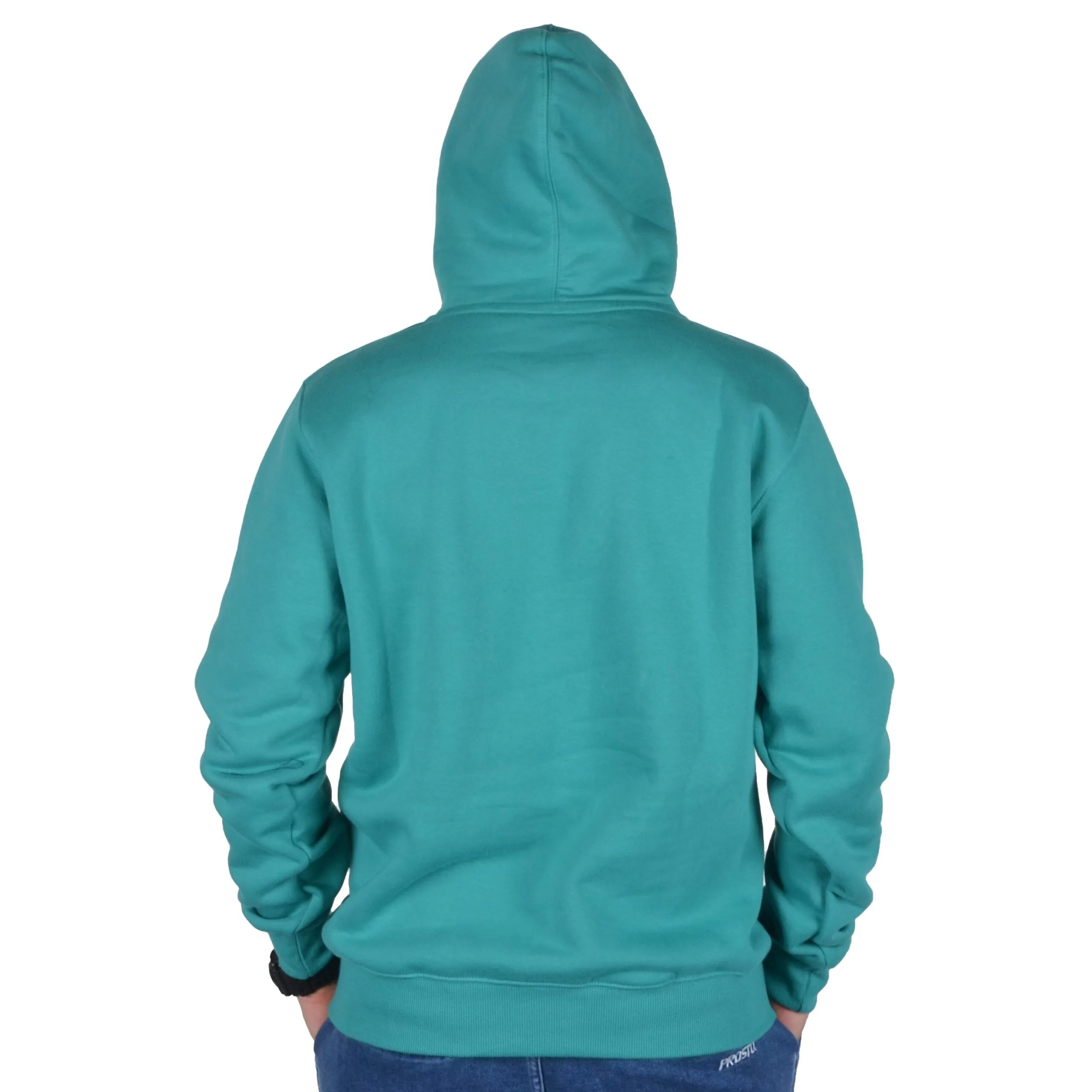 TABASKO BLUZA Z KAPTUREM MINI LOGO TURKUSOWA