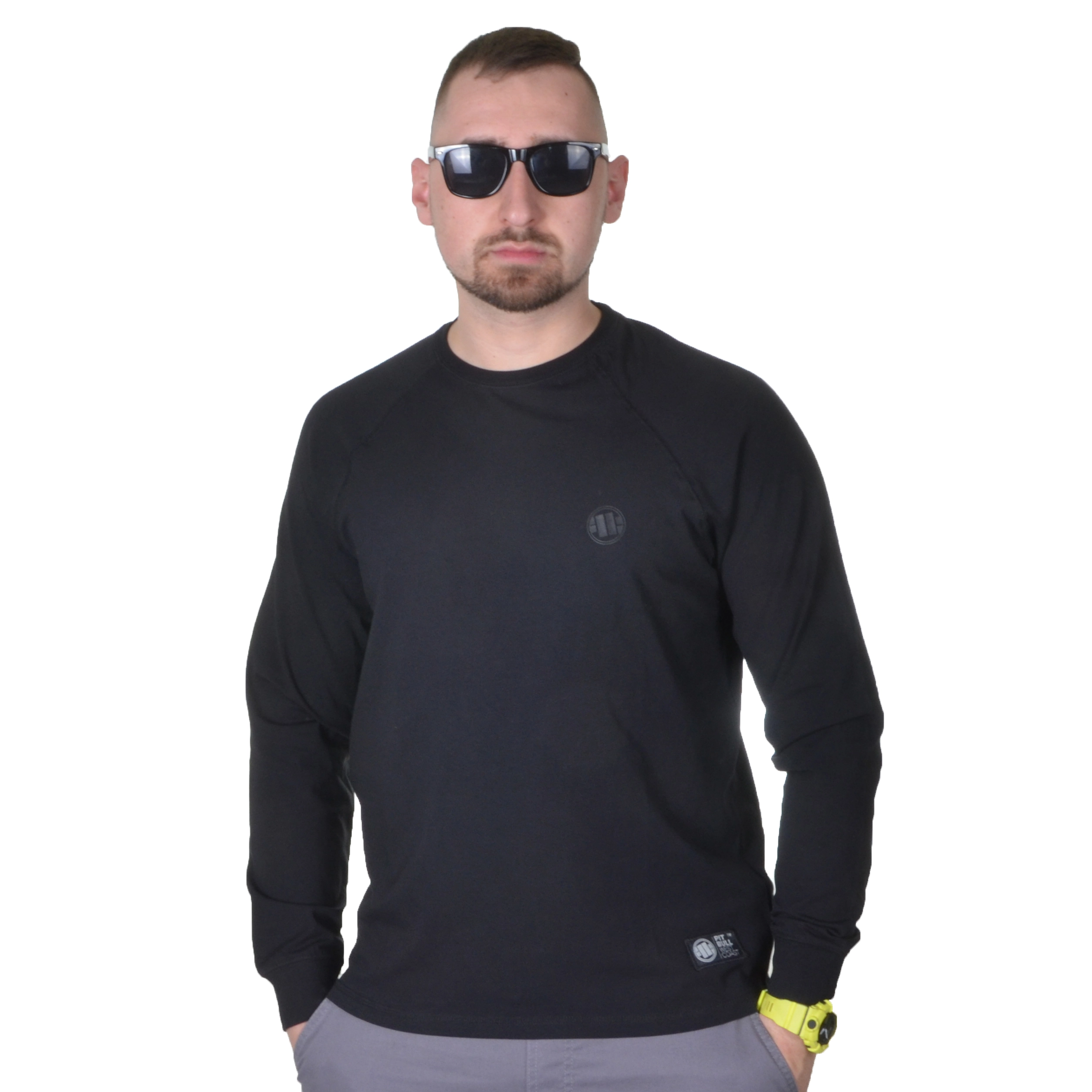 PIT BULL WEST COAST LONGSLEEVE SPANDEX SMALL LOGO CZARNY