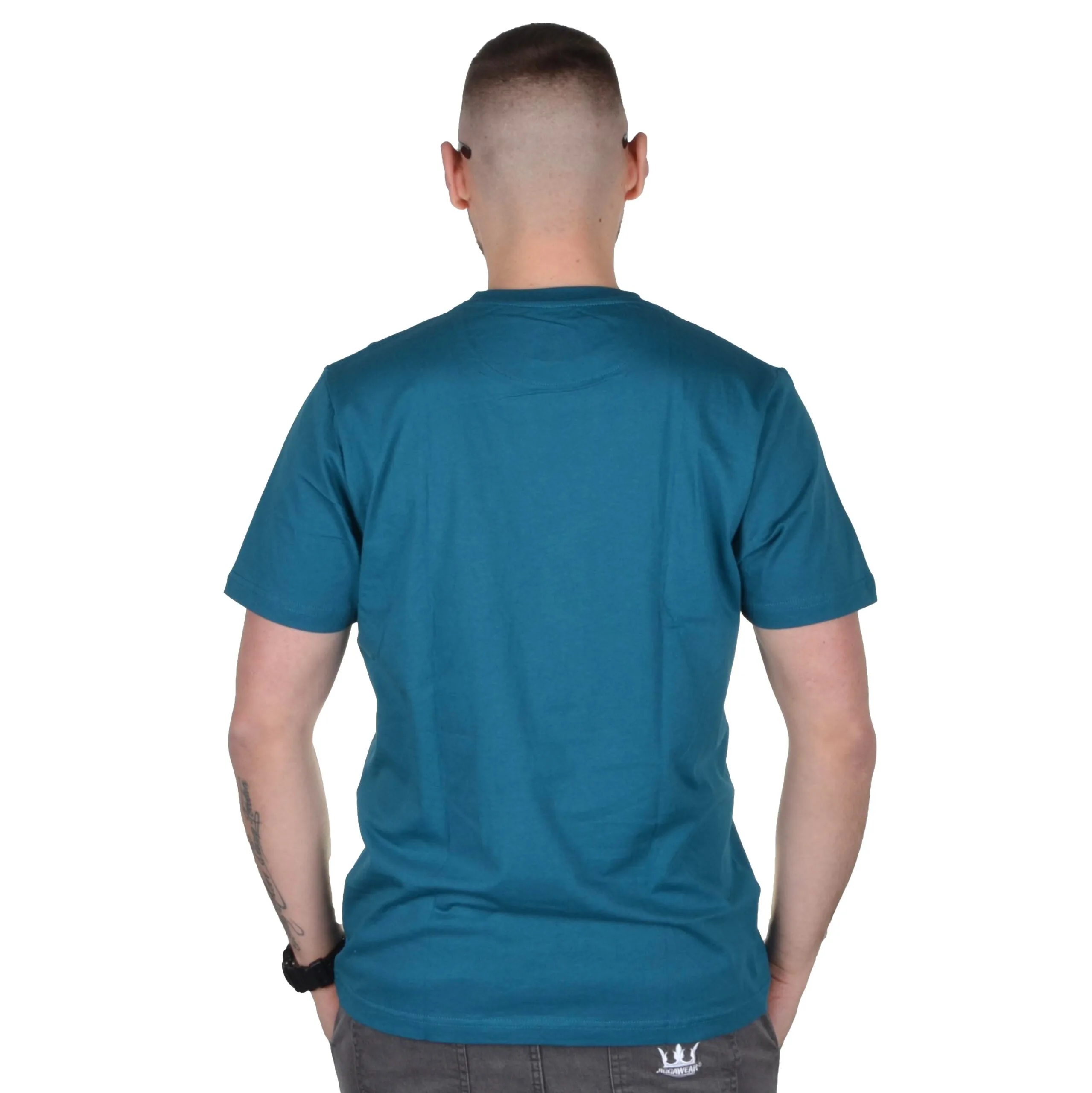 PROSTO. KLASYK KOSZULKA T-SHIRT LOGSTRI TURKUSOWA