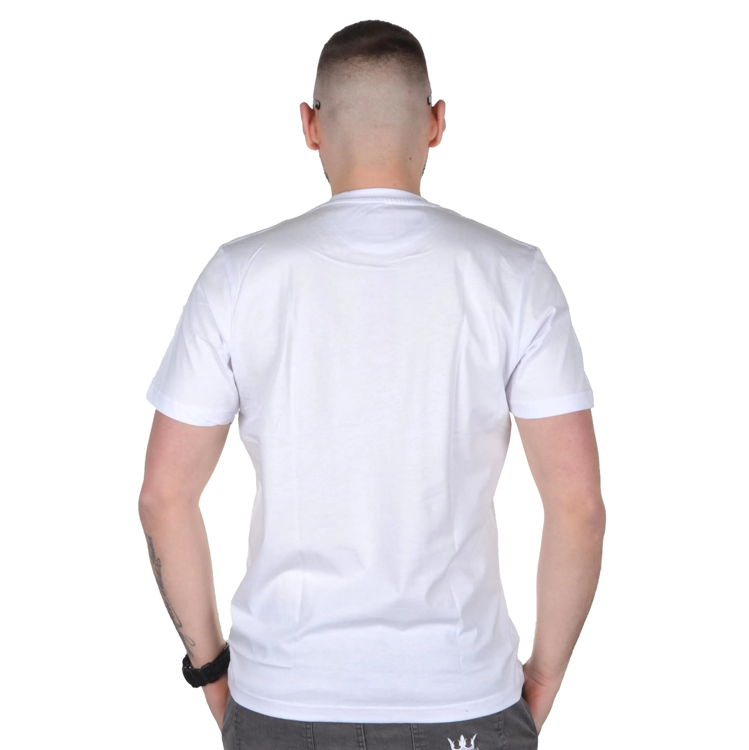 PROSTO. KLASYK KOSZULKA T-SHIRT LOGSTRI BIAŁA