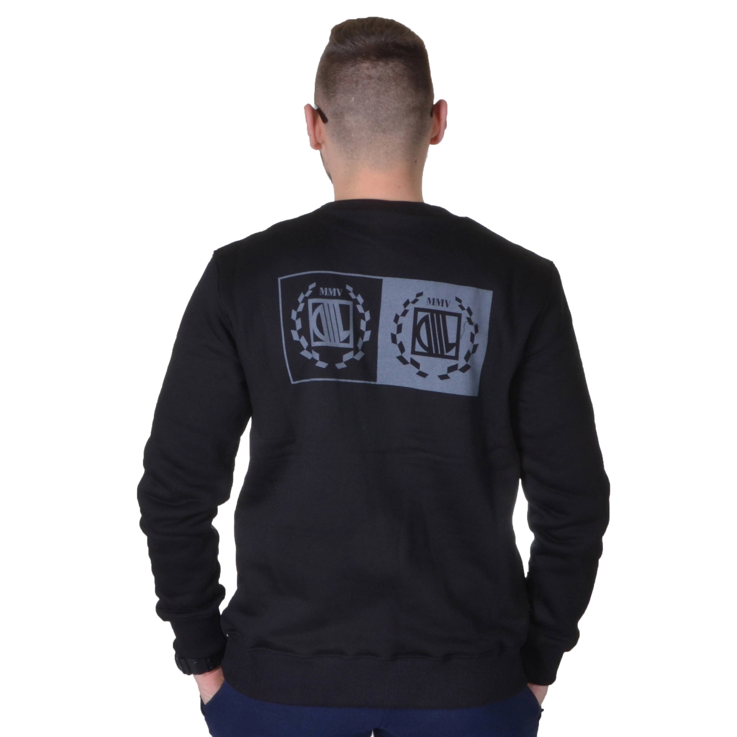 DIIL BLUZA BEZ KAPTURA KLASYK MIRROR CZARNA