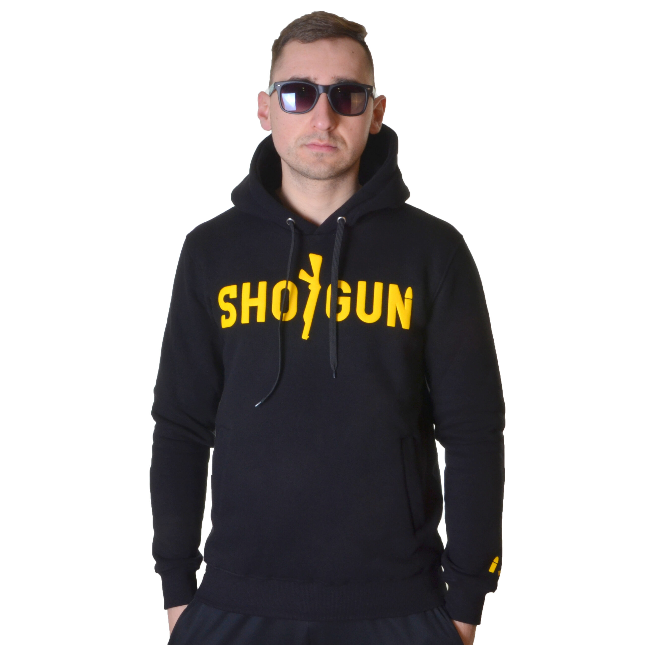 SHOTGUN BLUZA Z KAPTUREM CLASSIC YELLOW CZARNA