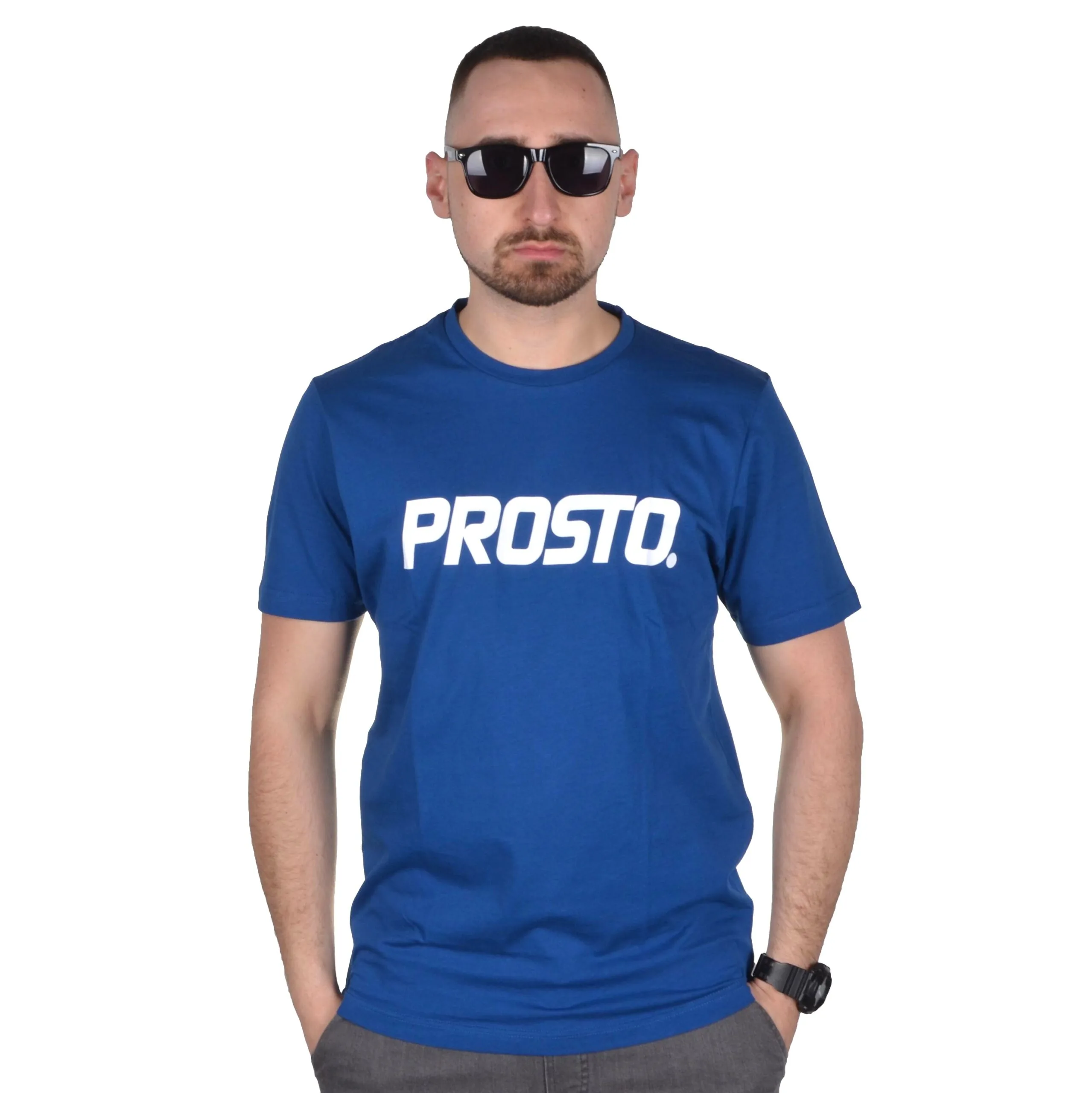 PROSTO. KLASYK KOSZULKA T-SHIRT CLASSIC XXIII NIEBIESKA