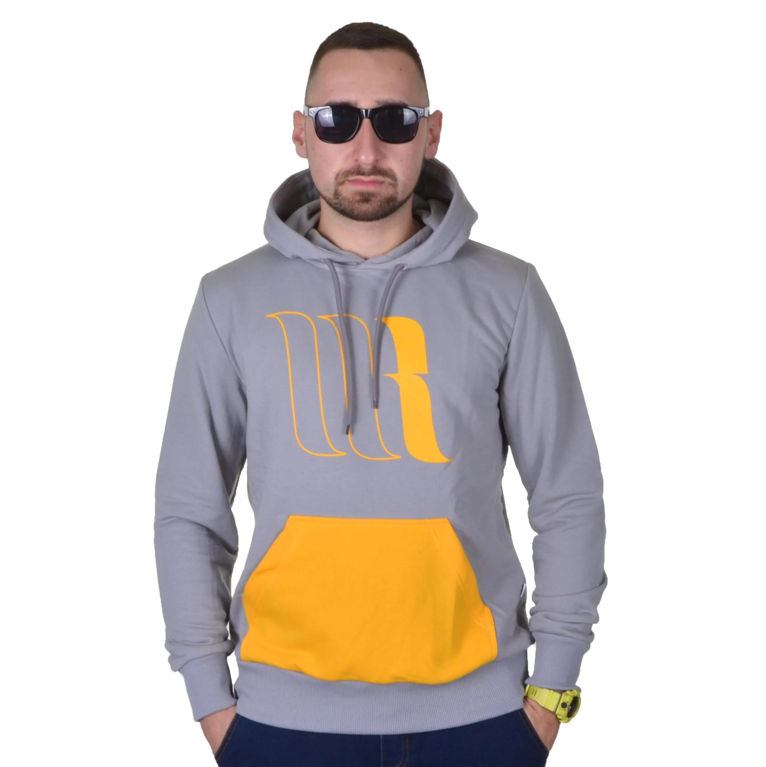 360 STOPNI BLUZA Z KAPTUREM MR CLASSIC SZARA