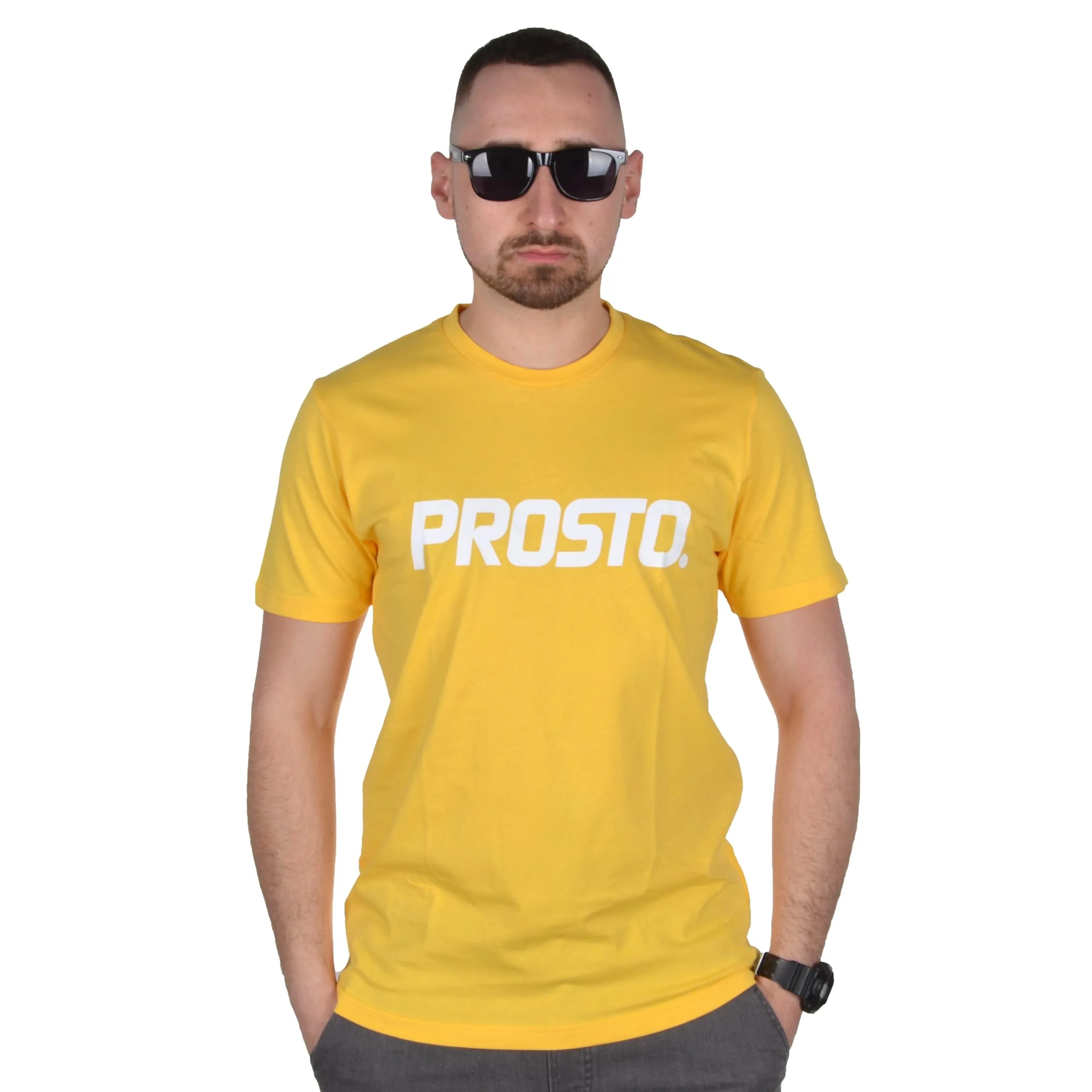 PROSTO. KLASYK KOSZULKA T-SHIRT CLASSIC XXIII ZÓŁTA