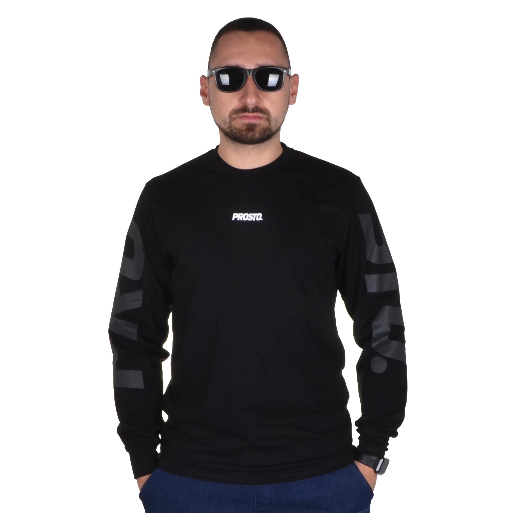 PROSTO. KLASYK LONGSLEEVE BOTHIE CZARNY