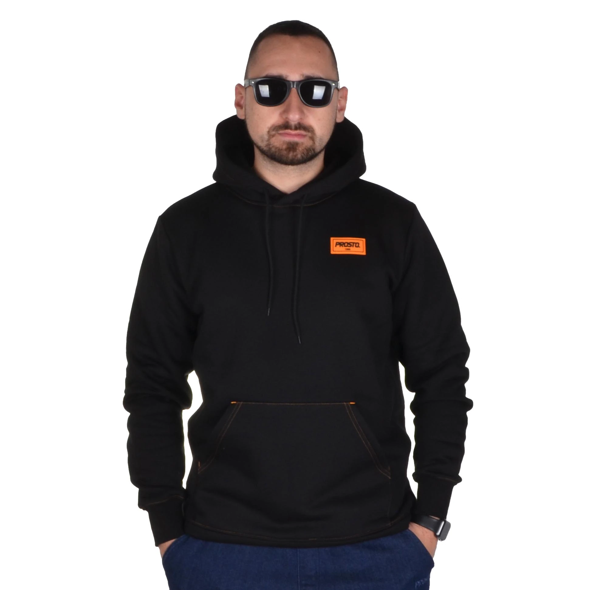 PROSTO. KLASYK BLUZA Z KAPTUREM HOODIE BAXTOY CZARNA