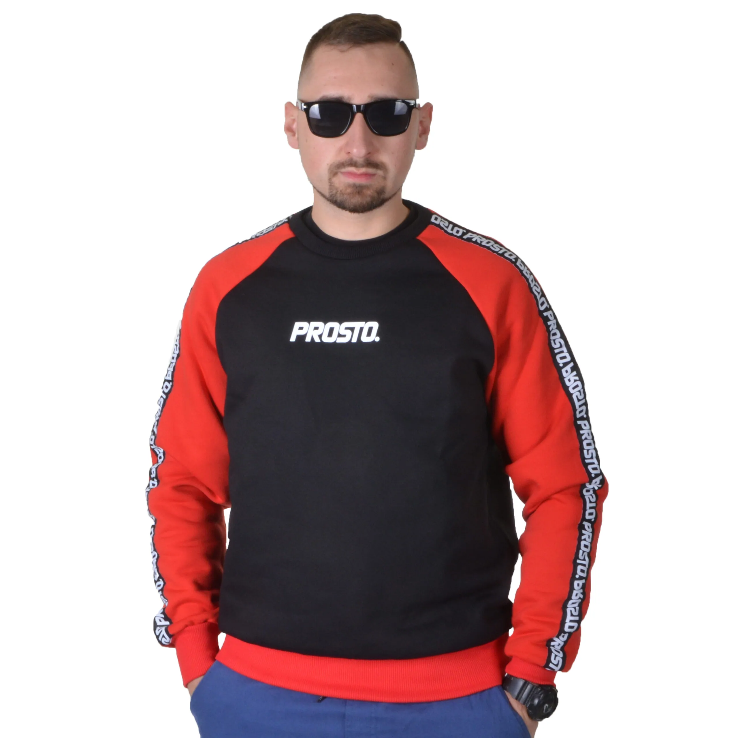 PROSTO. KLASYK BLUZA BEZ KAPTURA WOOZY CZARNA