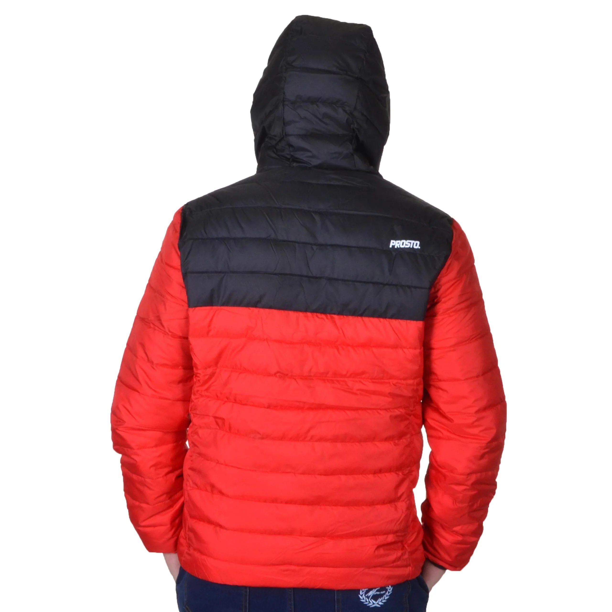 PROSTO. KLASYK KURTKA ULTRALIGHT SPLIT CZARNA CZERWONA